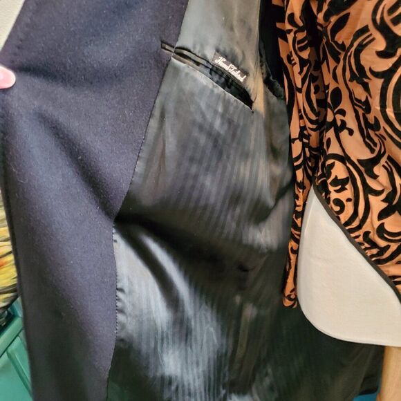 Rare Vintage Gentlemen’s Hand Tailored Davenport wool & cashmere Topcoat! Large - Picture 9 of 11